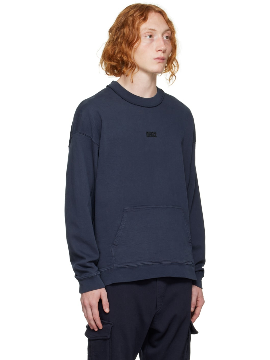 Navy Mini DSQ2 Sweatshirt - 2