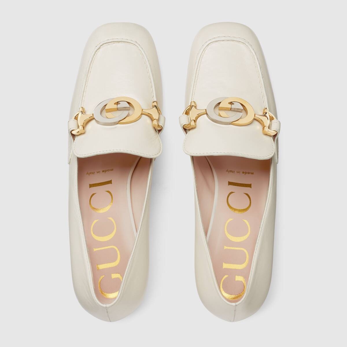 Gucci Zumi leather mid-heel loafer - 3