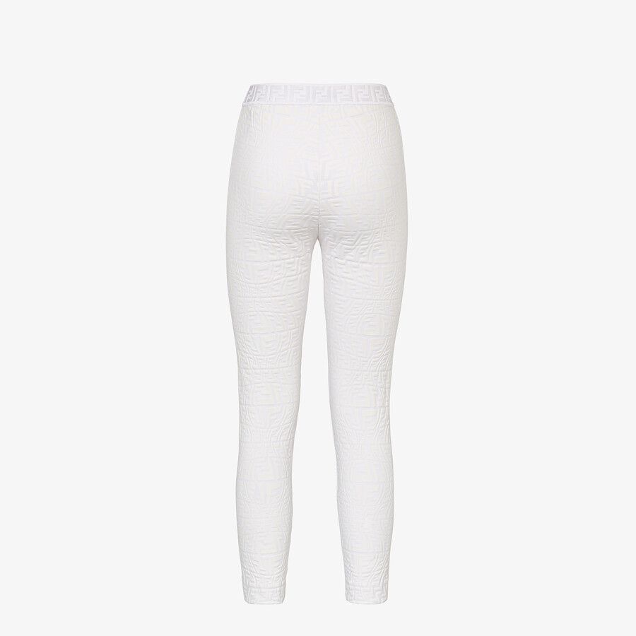 White tech fabric leggings - 2