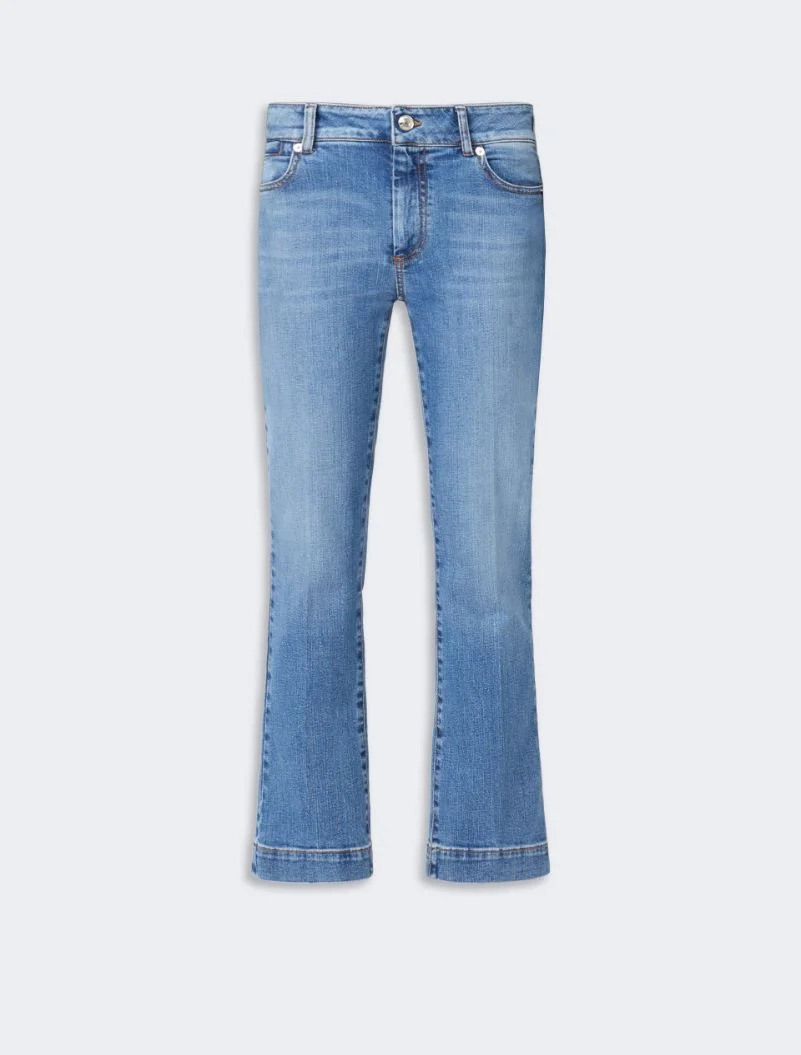 Perfect-fit low-rise mini flare trousers - ultramarine - 1