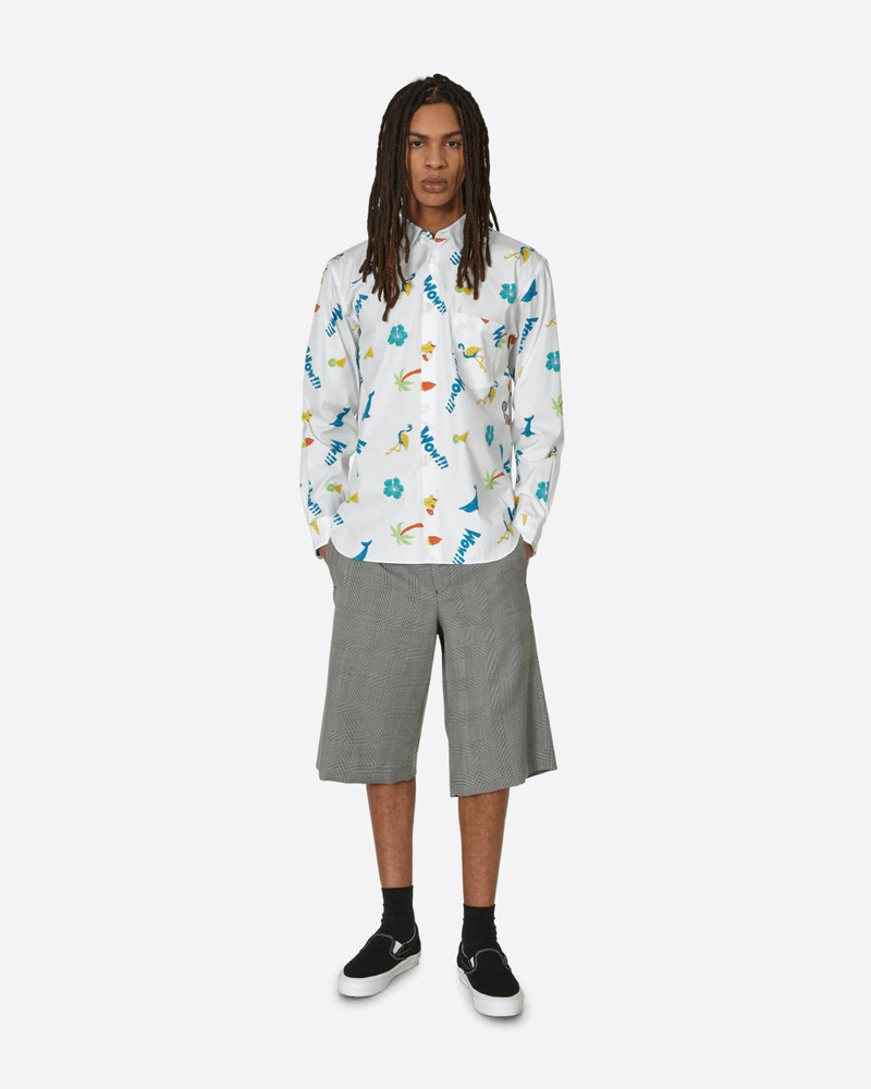 Comme des Garçons Homme Plus Checked Wool Shorts Black / Natural outlook