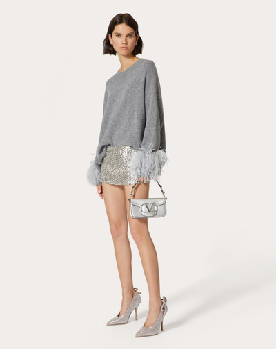 Valentino EMBROIDERED ORGANZA MINI-SKIRT outlook