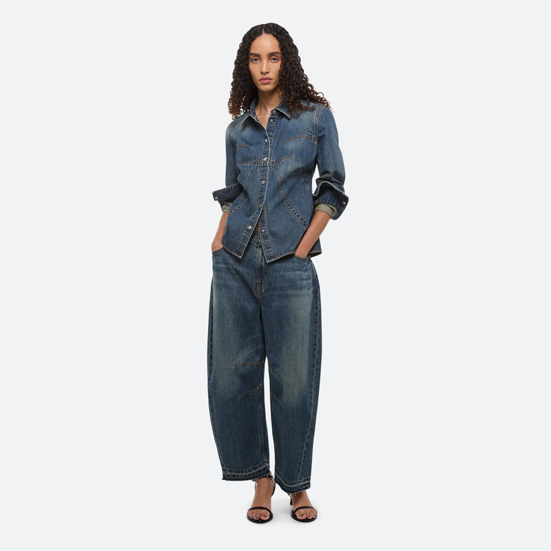 Helmut Lang DENIM BUSTIER SHIRT outlook