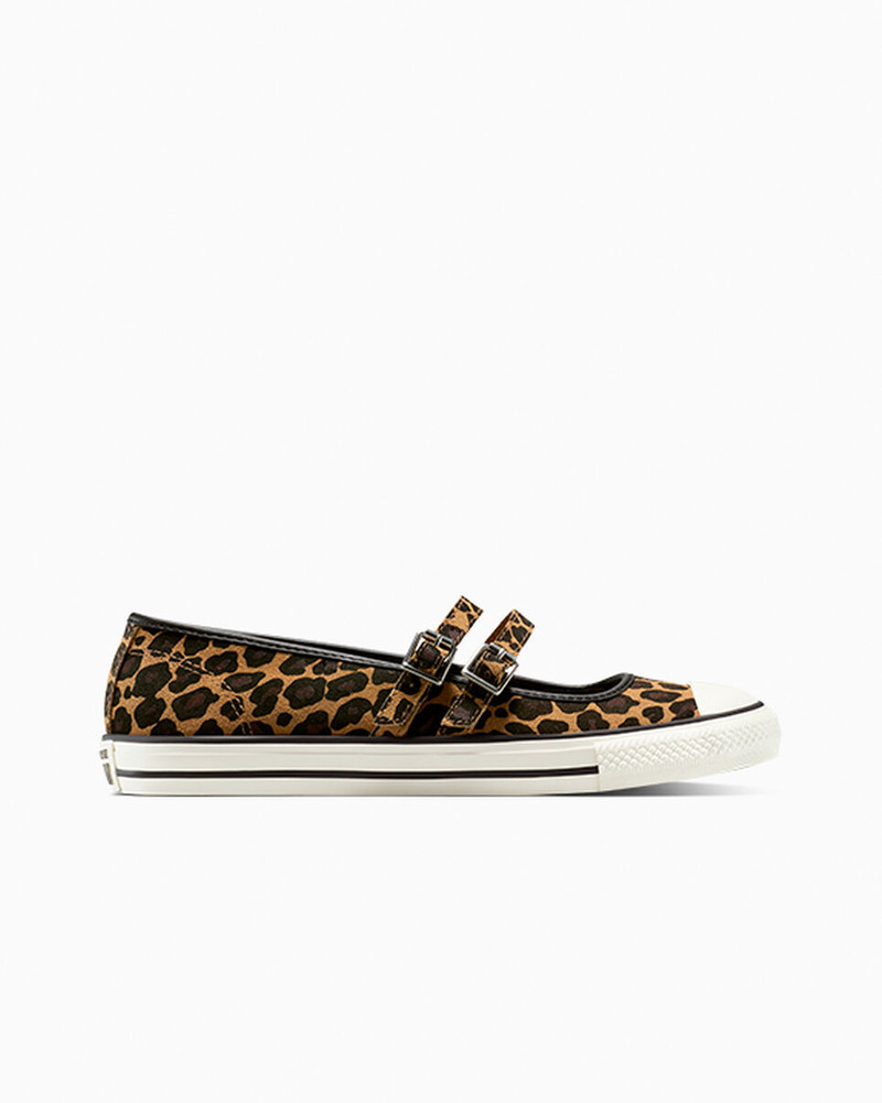 Chuck Taylor All Star Dainty Mary Jane Leopard Suede 1