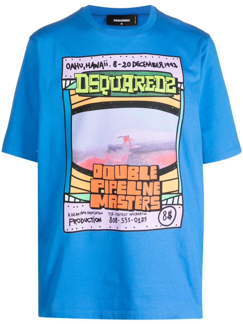 graphic-print short-sleeve cotton T-shirt - 1