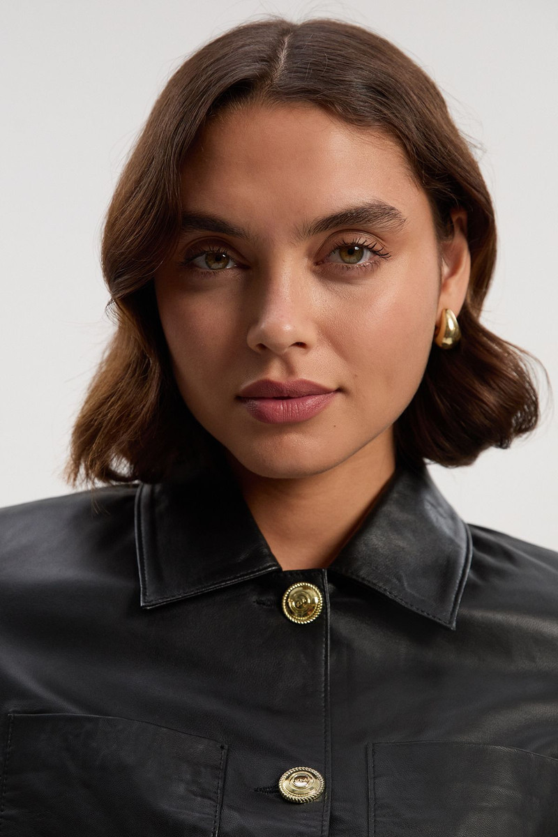 Leather Pocket Tailored Jacket 3