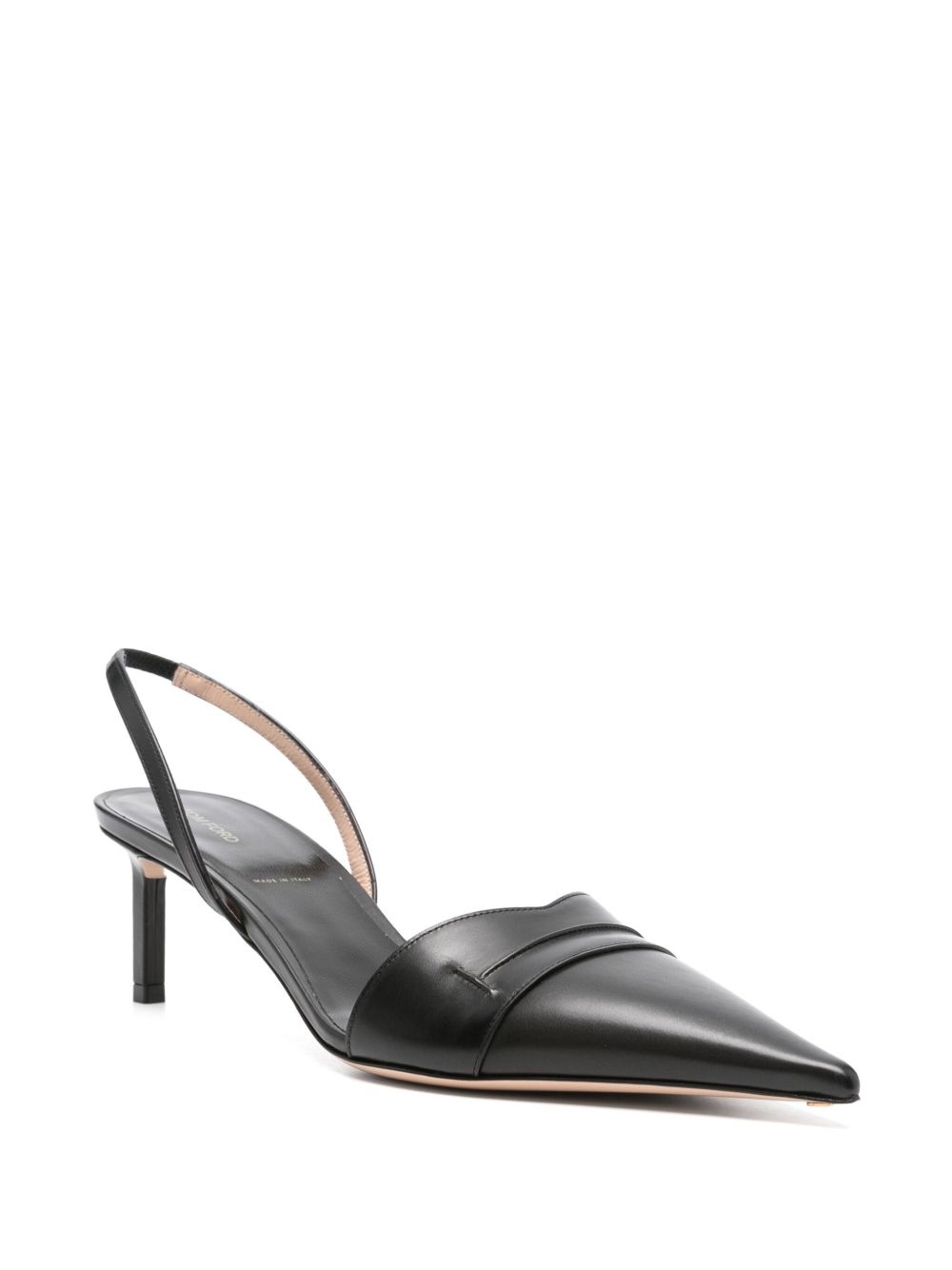 70mm leather pumps - 2