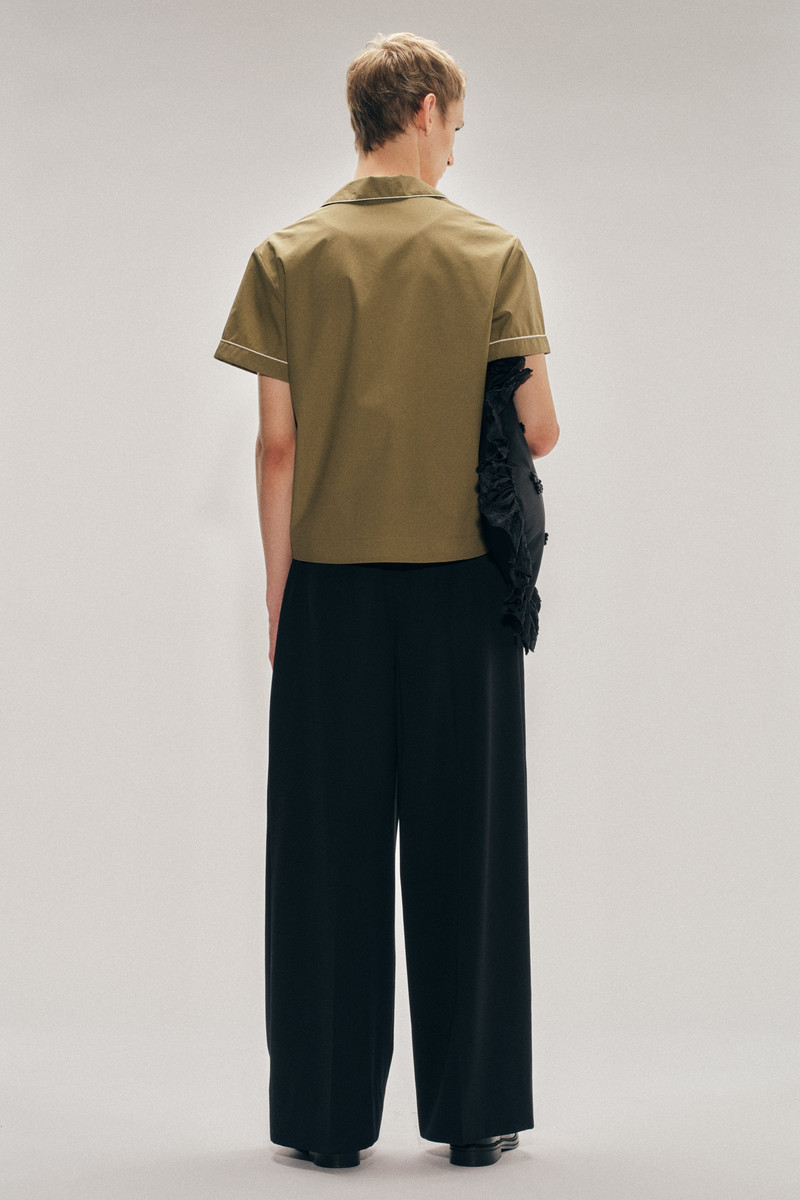 Wide Leg Belt Loop Tab Trousers 3