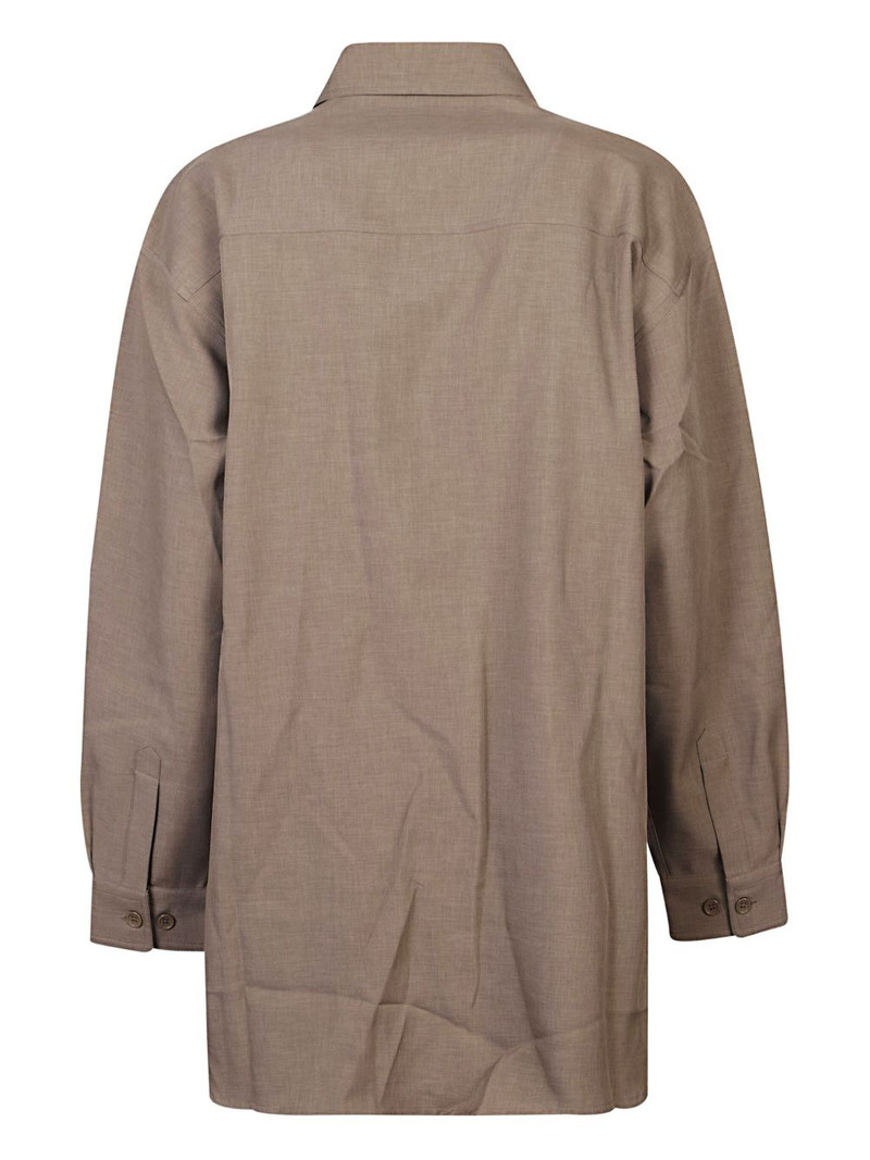 The Frankie Shop double-pocket button-down shirt outlook