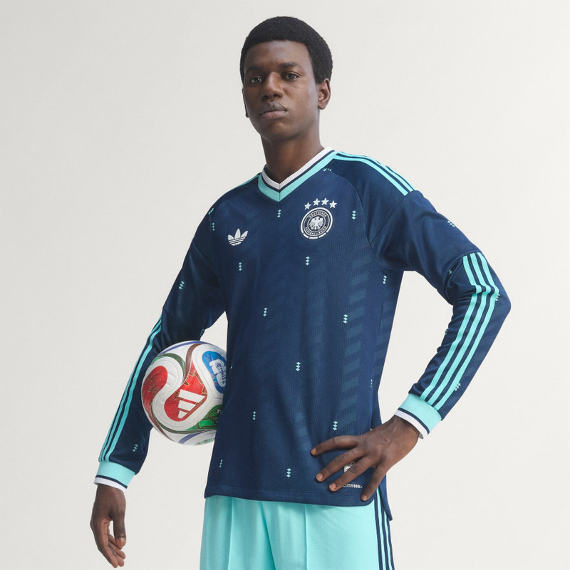 Germany 26 Away Authentic Long Sleeve Jersey 6