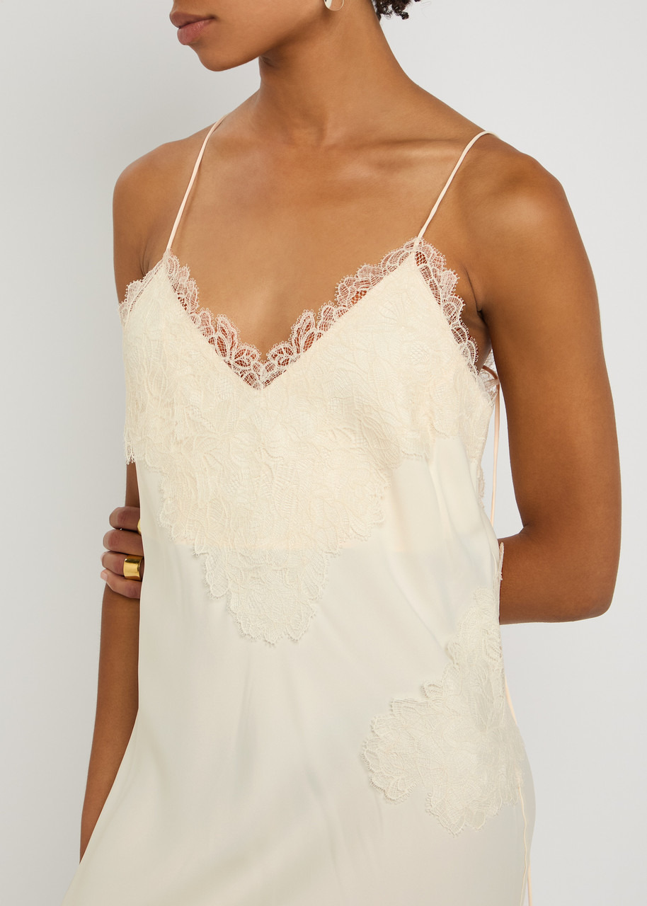 Rohe Lace-appliquéd Satin Maxi Slip Dress - 5