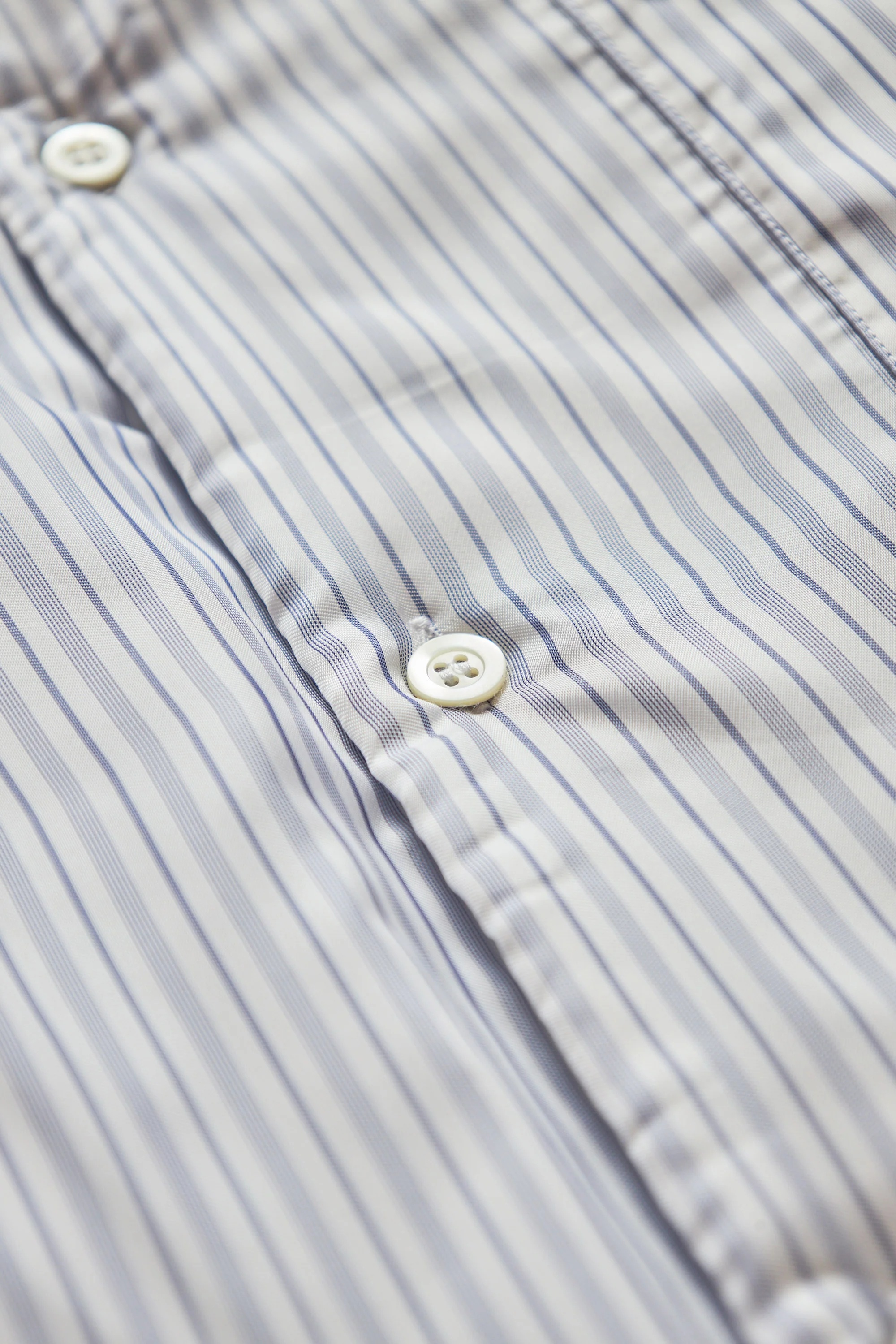 Maison Margiela Oversize Puffer Overshirt With Stripes Blue - 3