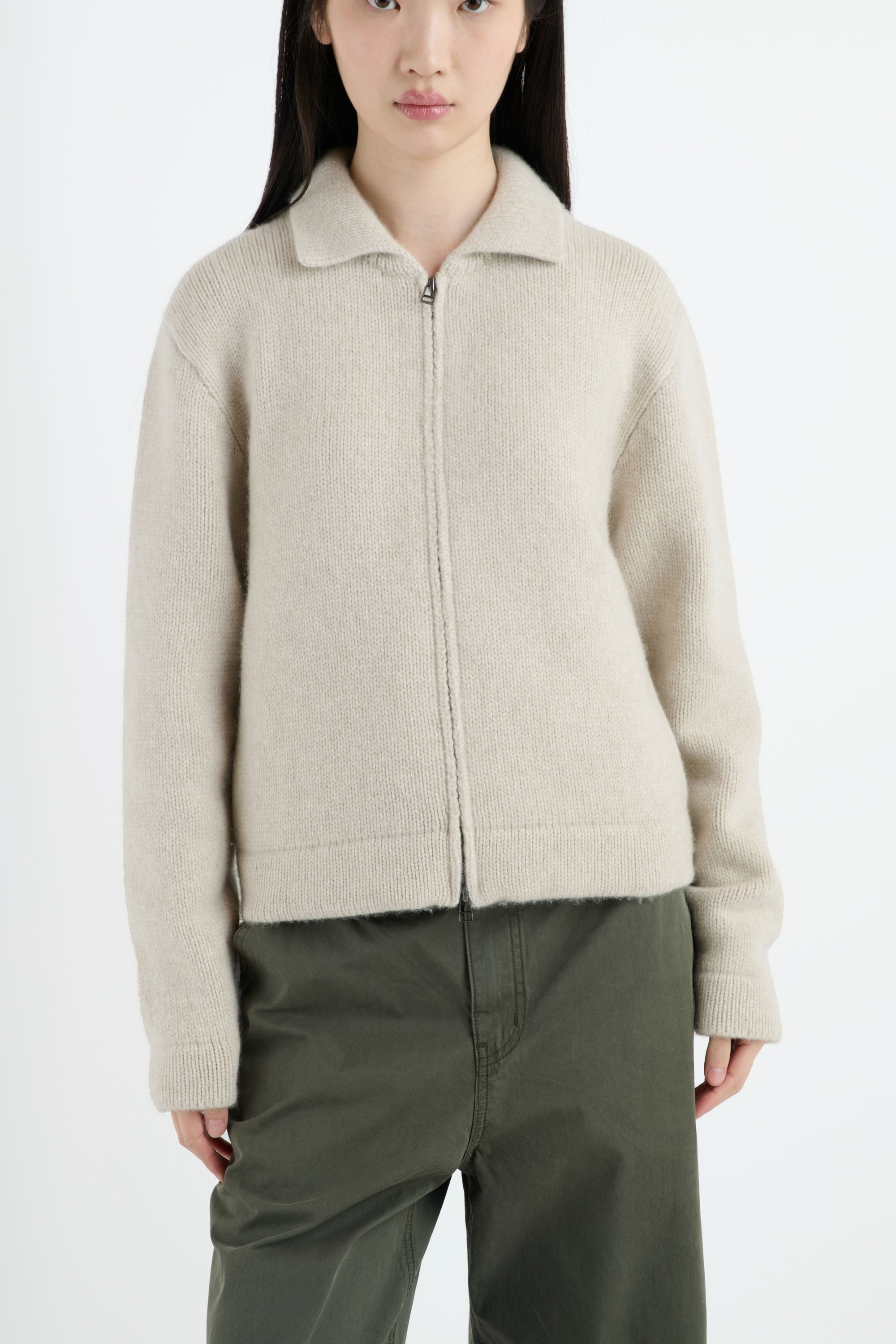 WOMEN'S PLAITED ZIP JACKET - 3