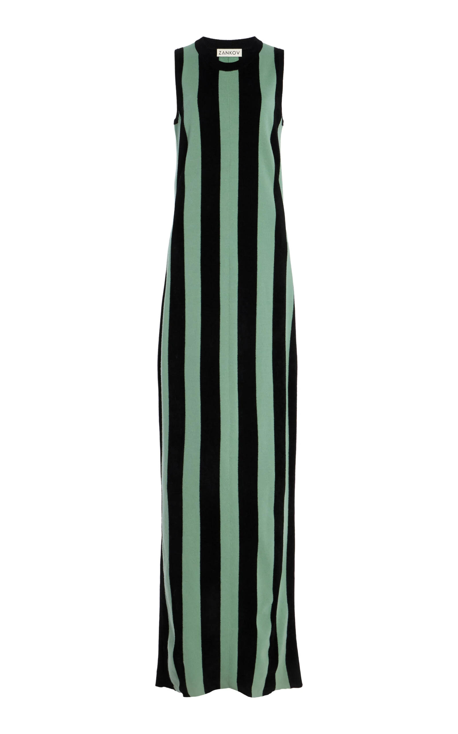 Jeanne Merino Wool Gown stripe - 1