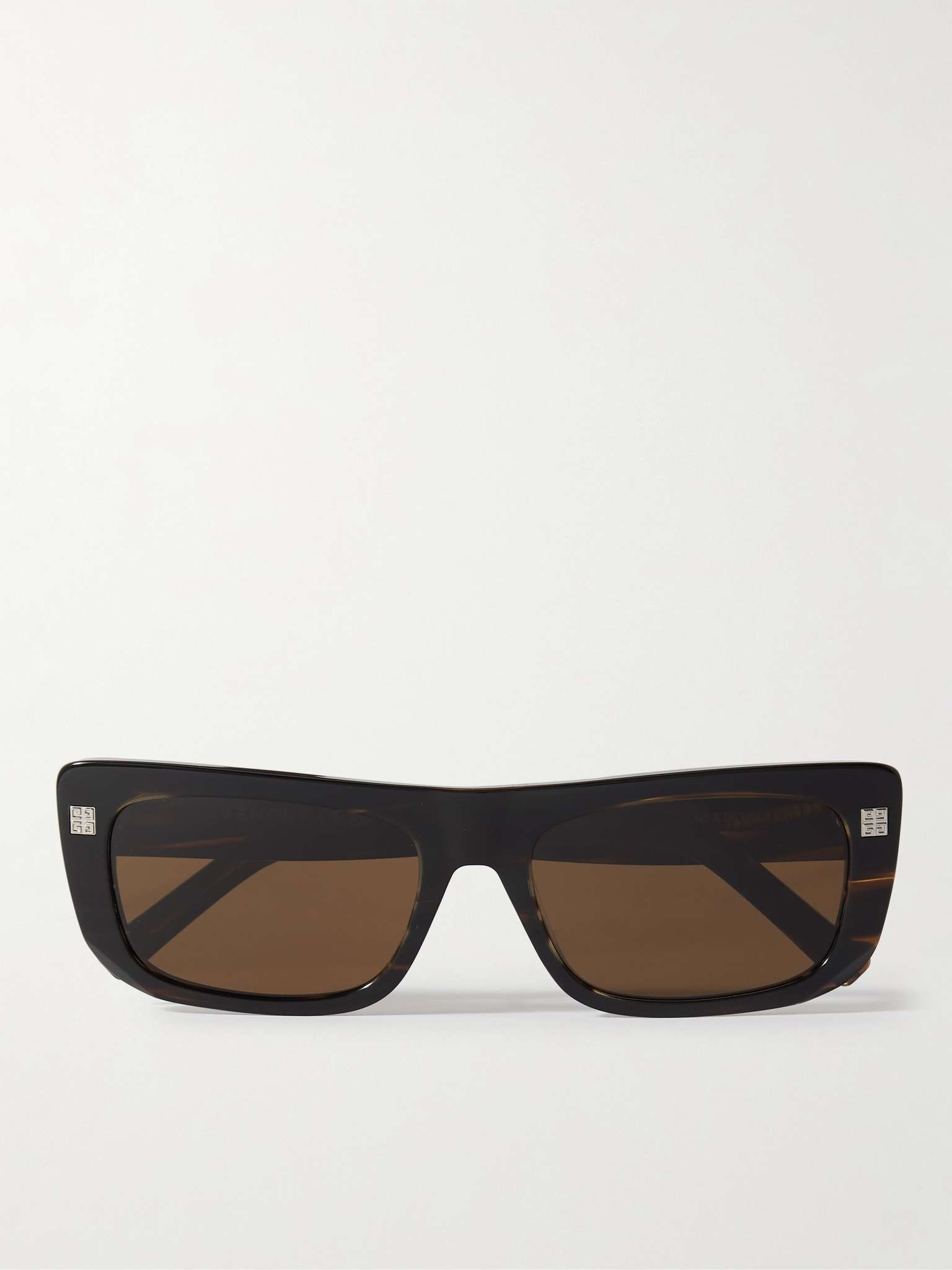 GV Day Square-Frame Marbled Acetate Sunglasses - 1