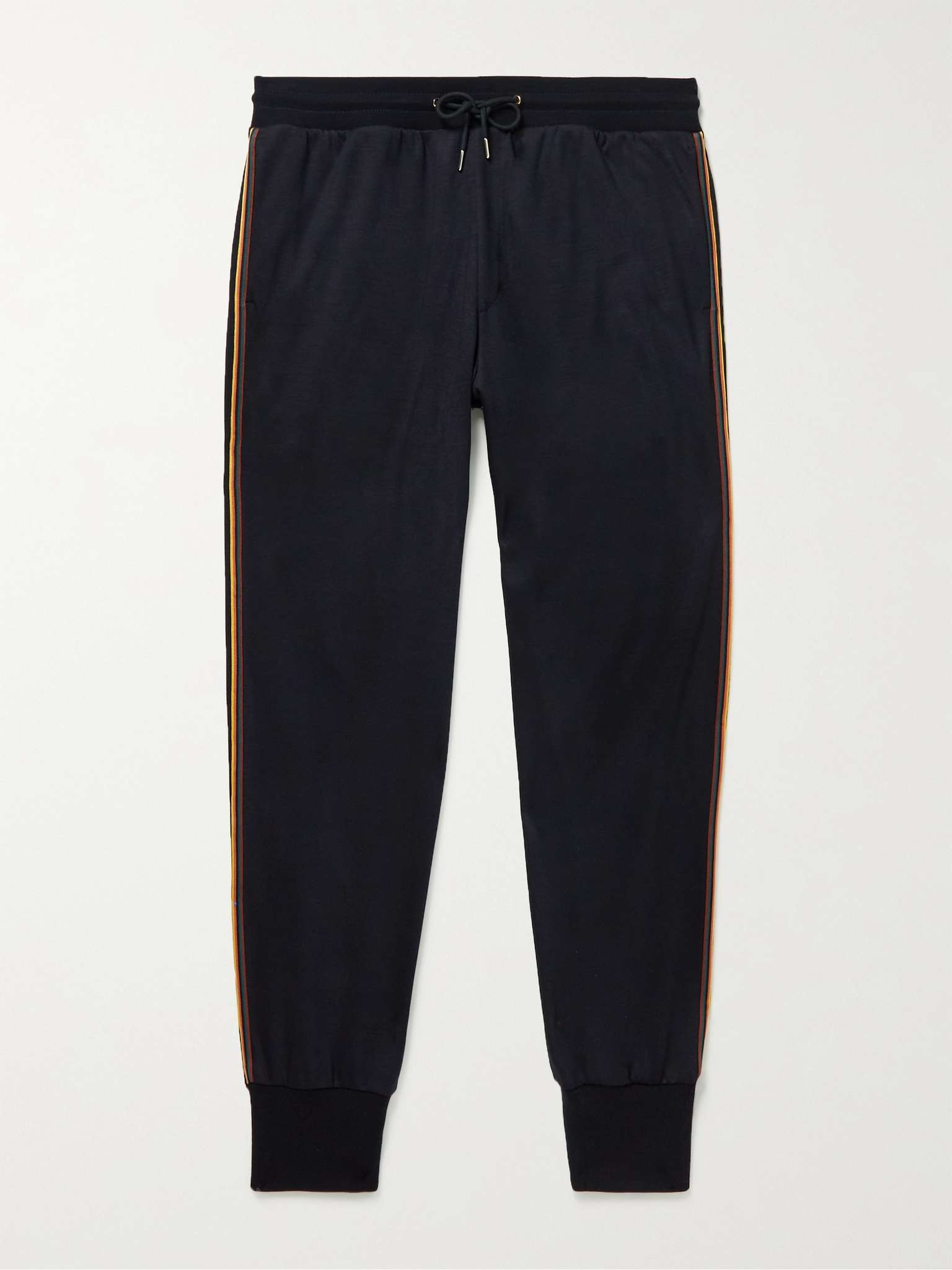 Slim-Fit Tapered Striped Wool Sweatpants - 1