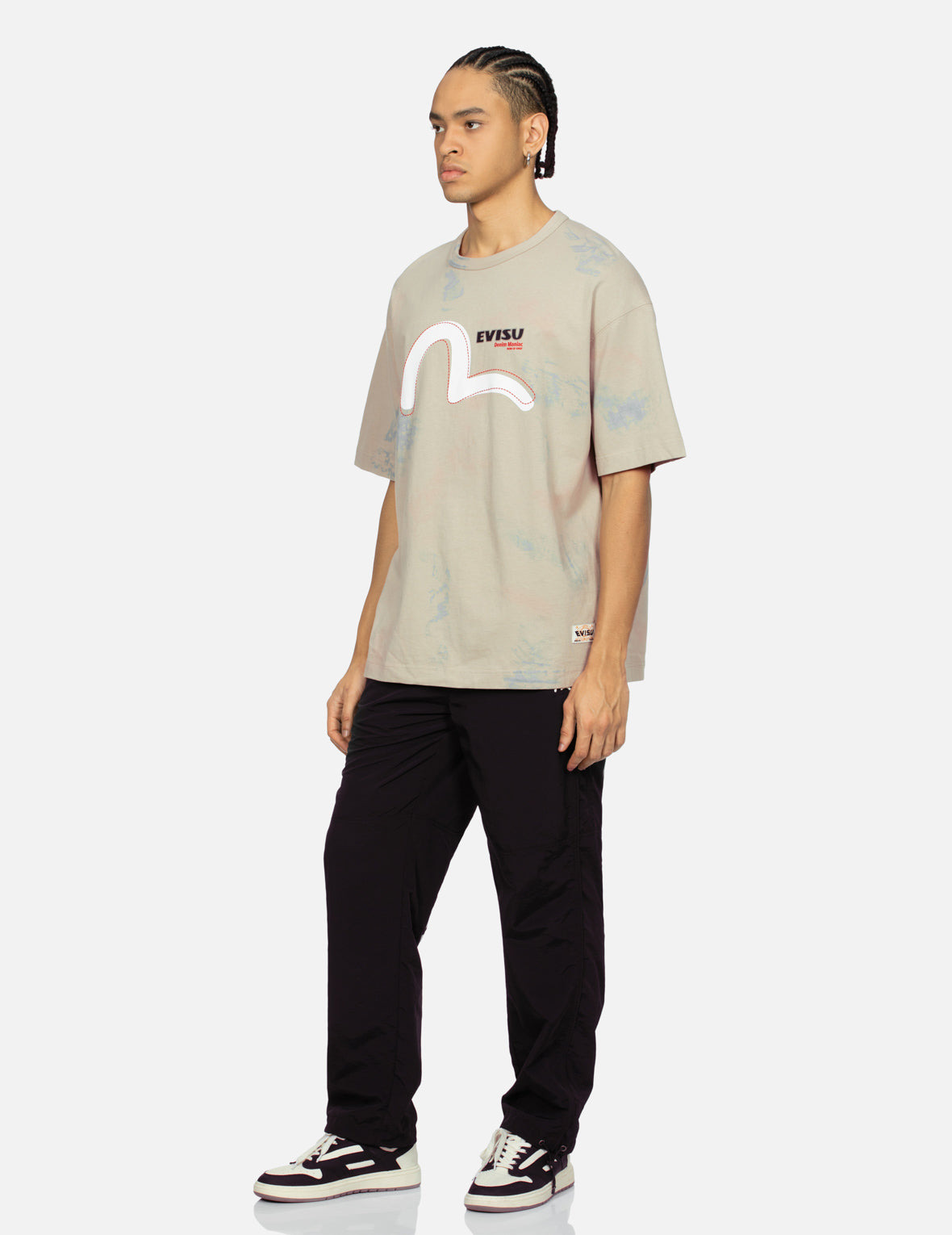 SEAGULL AND LOGO PRINT LOOSE FIT T-SHIRT - 3