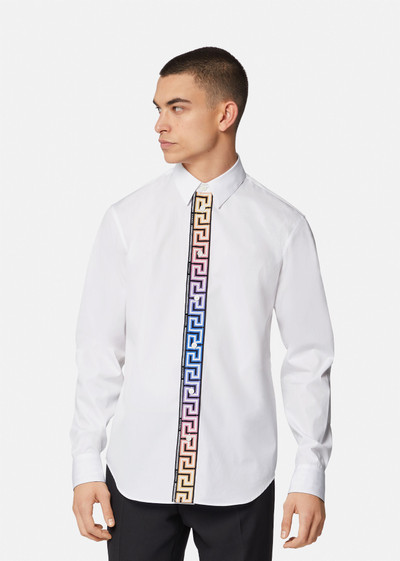 VERSACE Greca Accent Cotton Poplin Shirt outlook