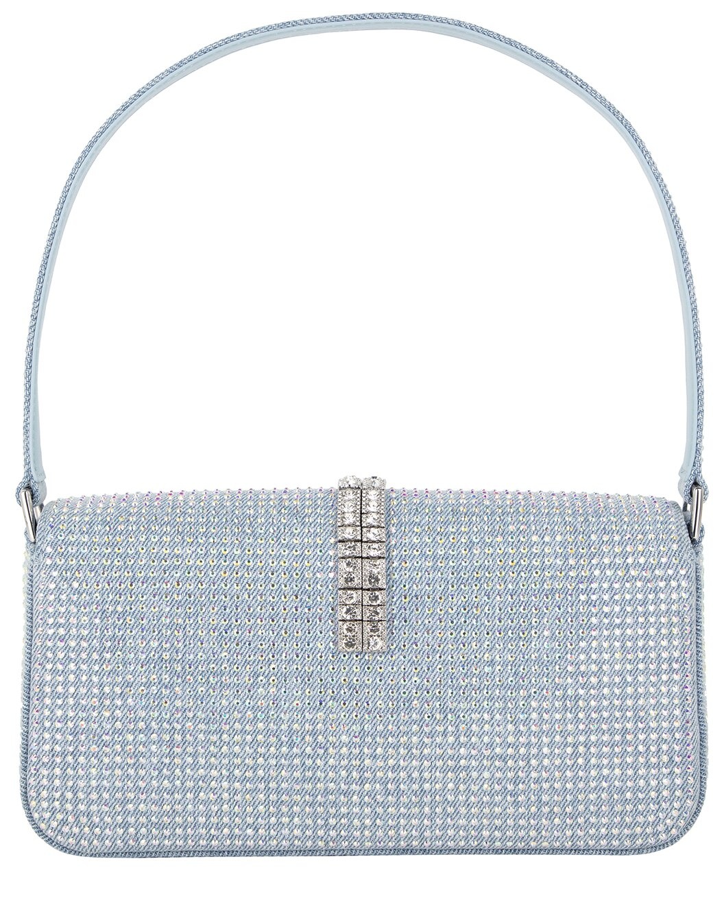 Self-Portrait Denim Shoulder Bag - 2