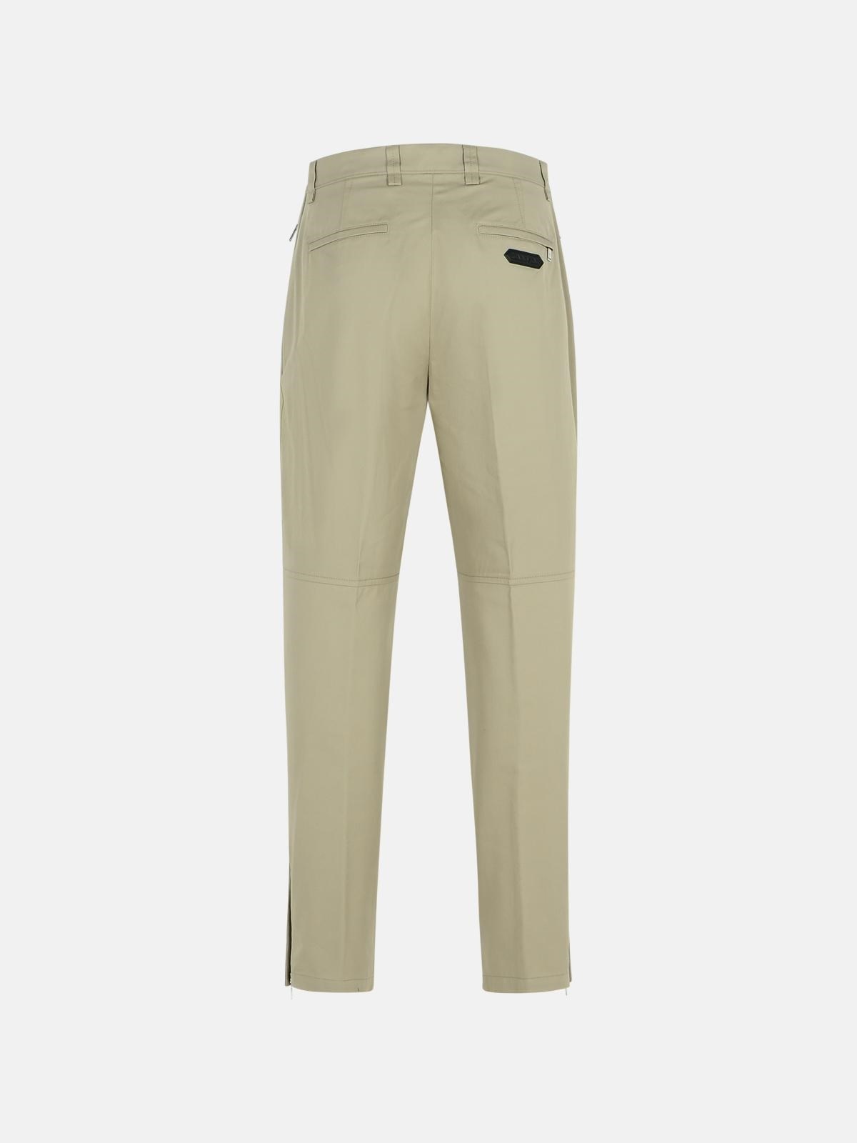 'BIKER' GREEN COTTON PANTS - 3