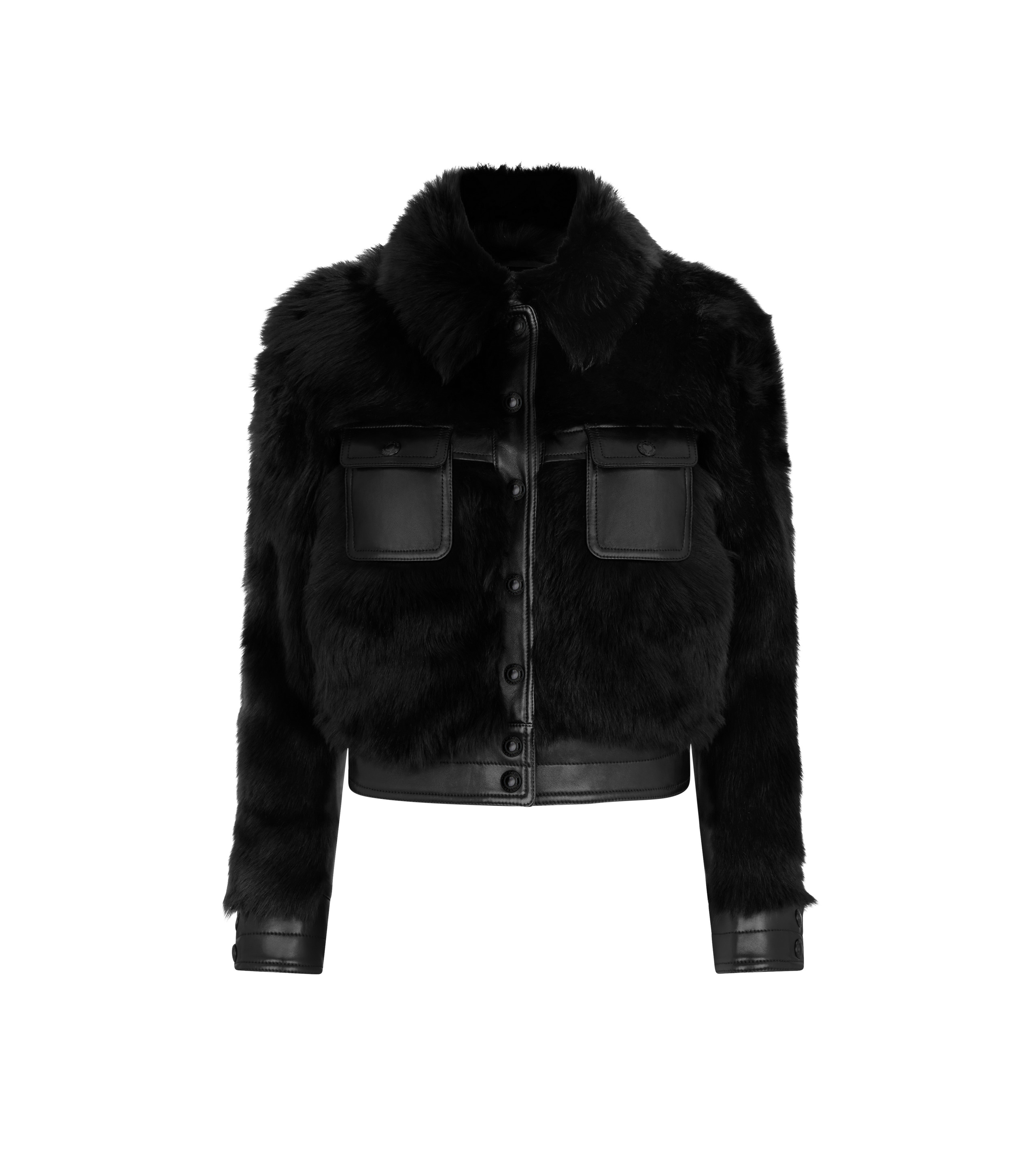 SHEARLING & LEATHER WESTERN JACKET - 1