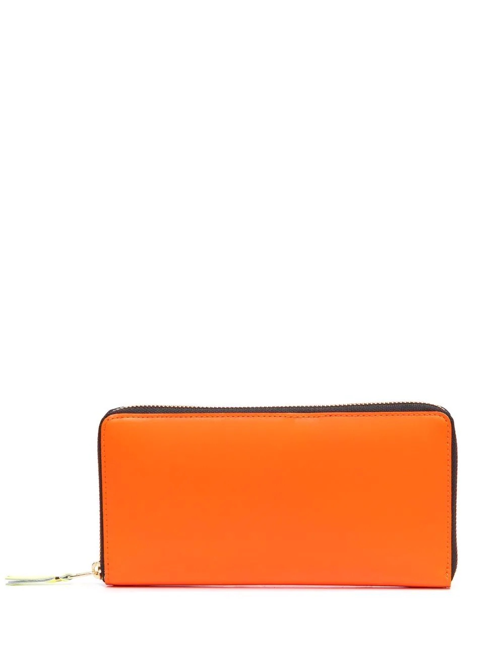 colour-block leather purse - 1