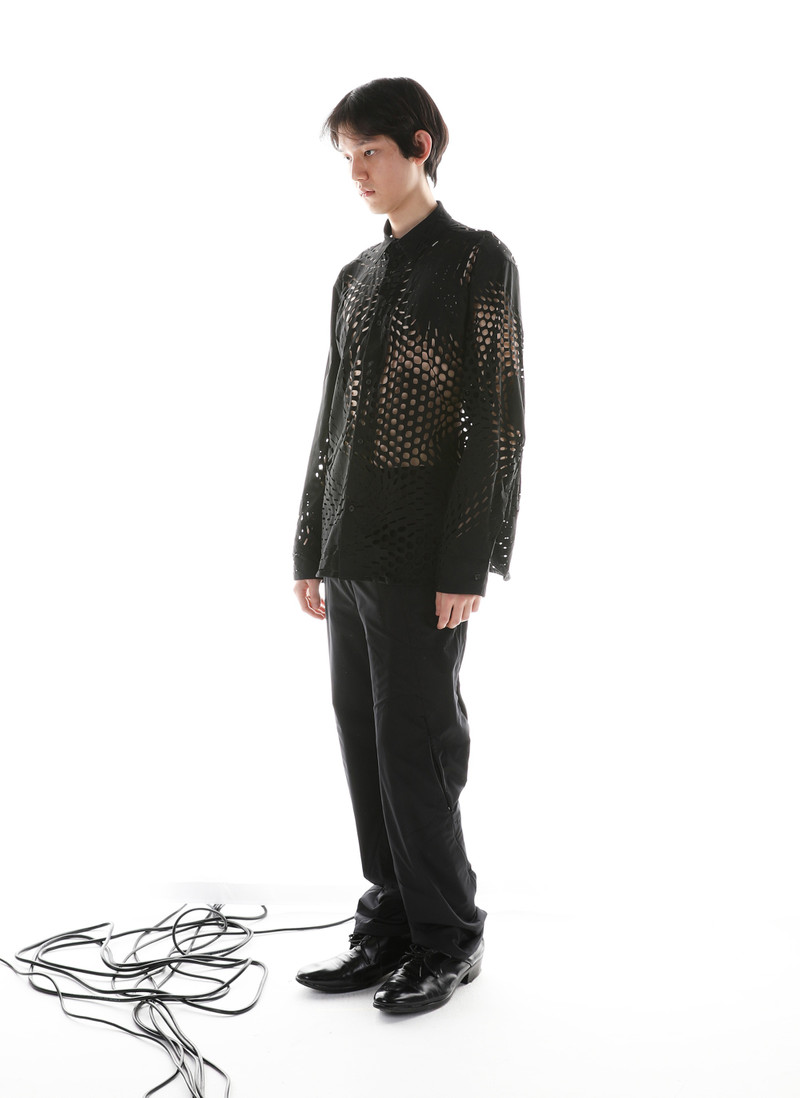 POST ARCHIVE FACTION (PAF) 5.1 SHIRT LEFT (WHITE) outlook
