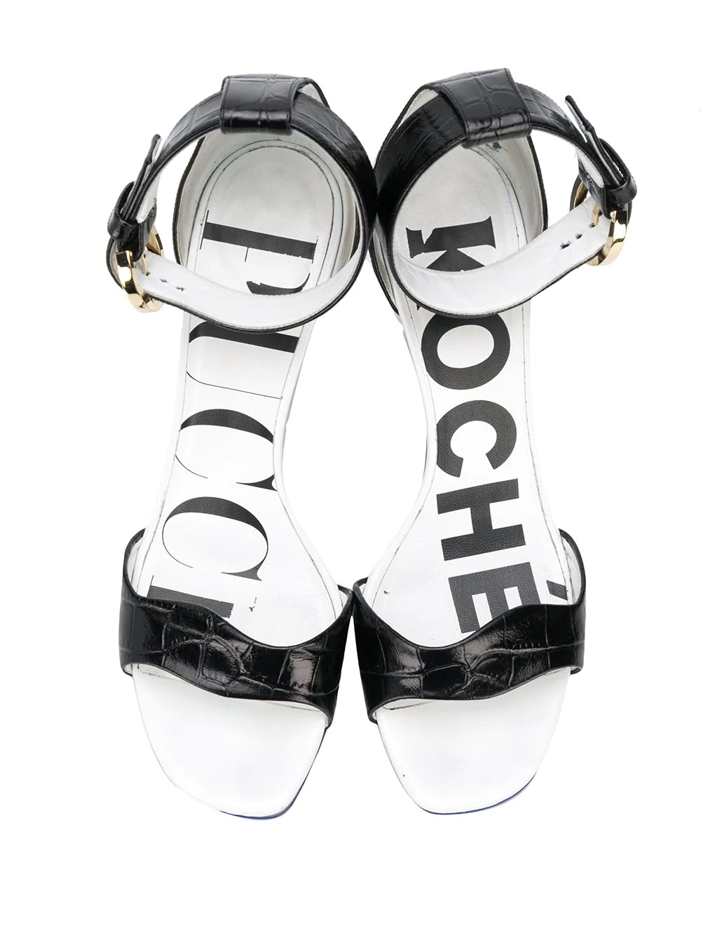 x Koché crocodile-effect sandals - 4