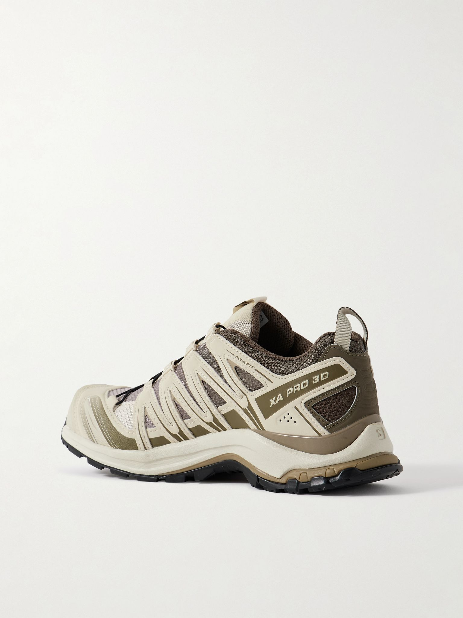 XA Pro 3D rubber-trimmed mesh sneakers Taupe - 3