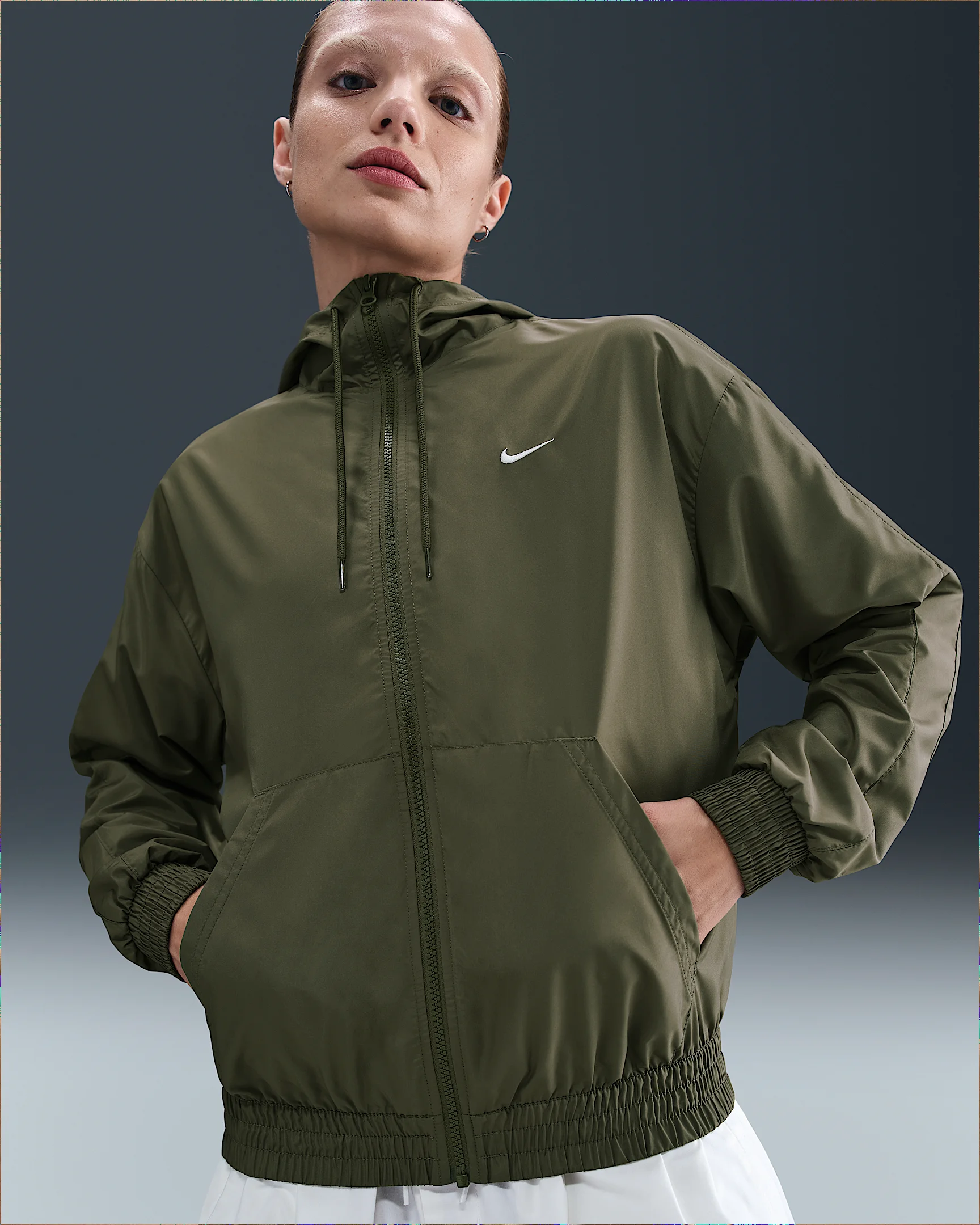 Nike Sportswear Classic Wovens Women's Loose UV Hooded Jacket - 1