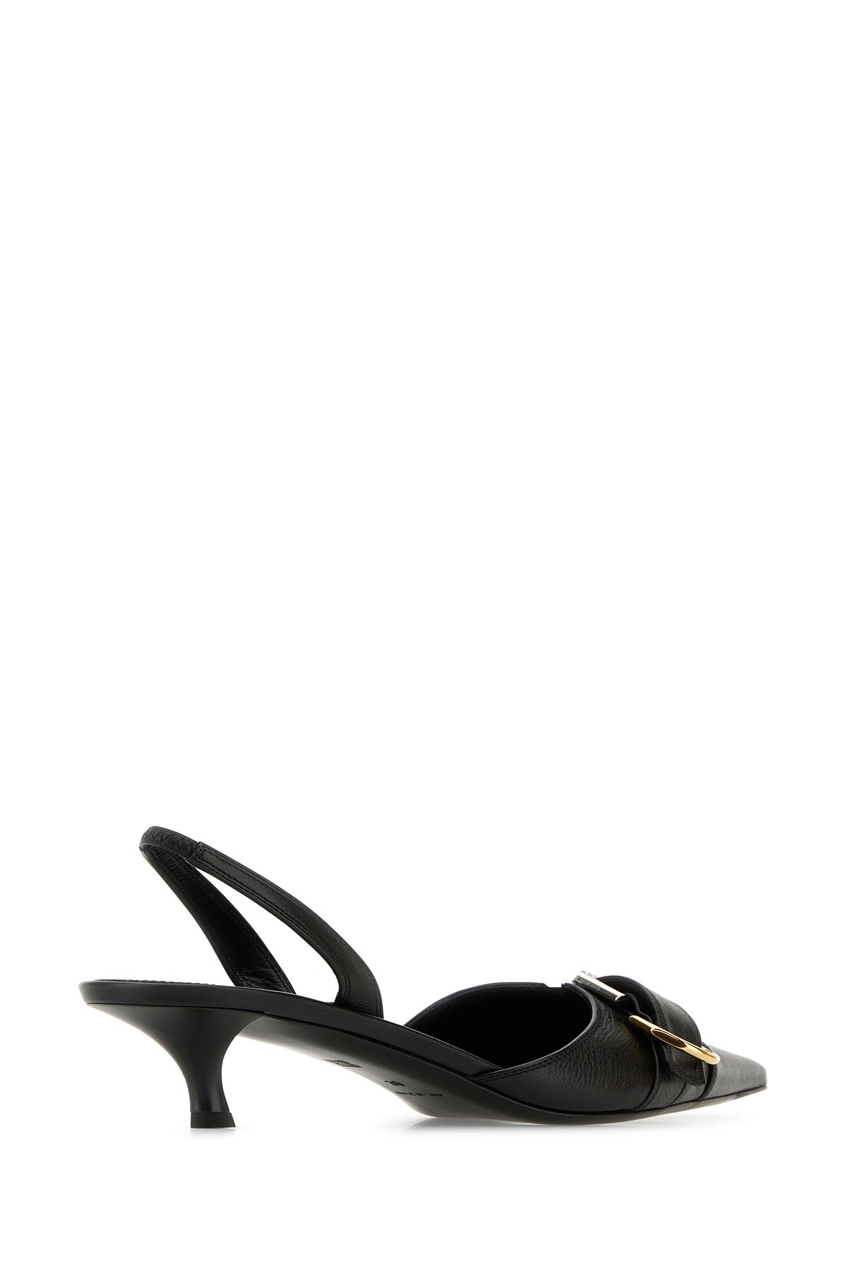 Black leather Voyou pumps - 3