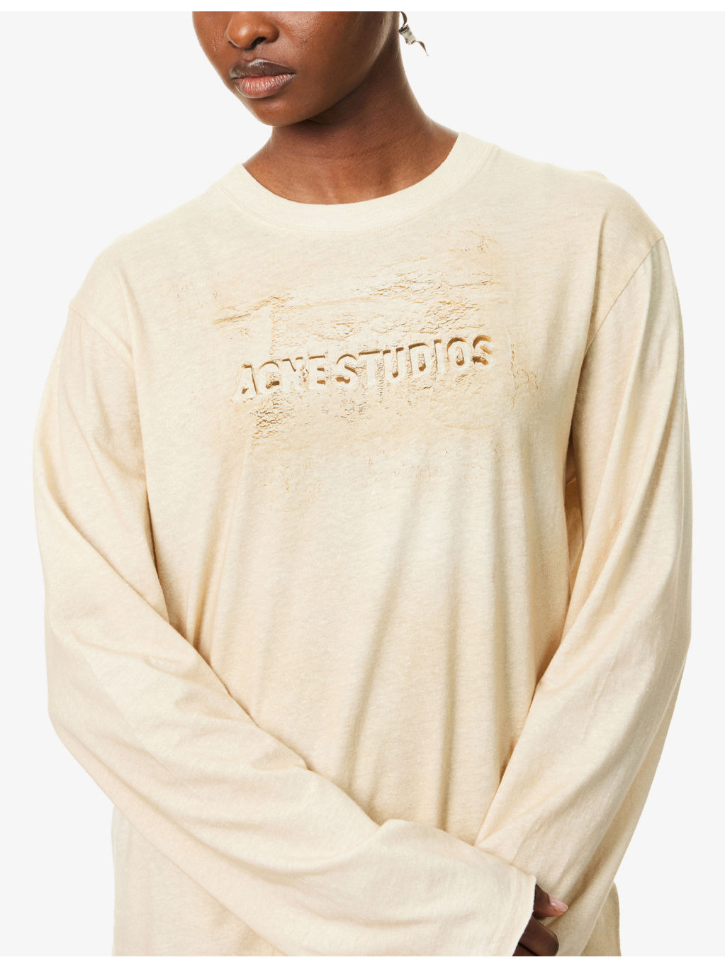 Logo-Print Long-Sleeve Relaxed Cotton-Jersey T-Shirt - 5