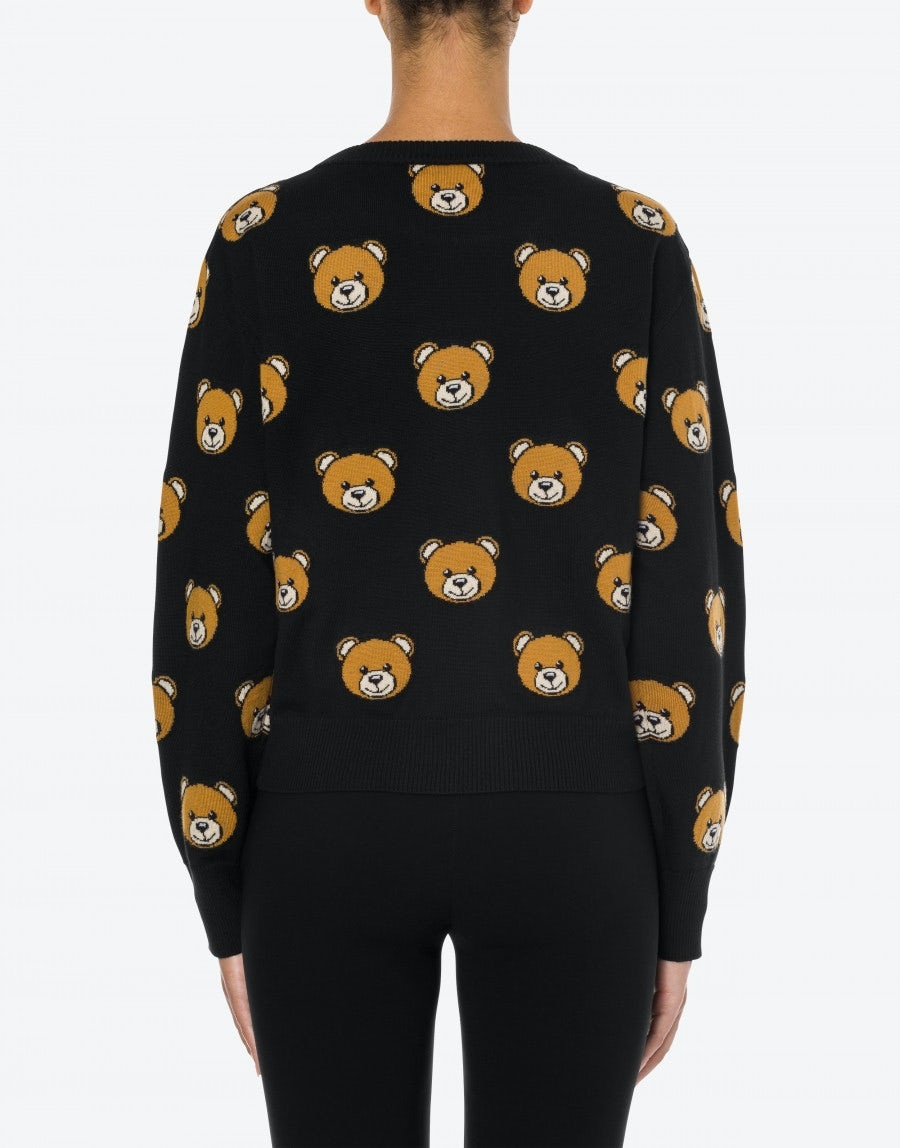 ALLOVER TEDDY BEAR SWEATER - 3