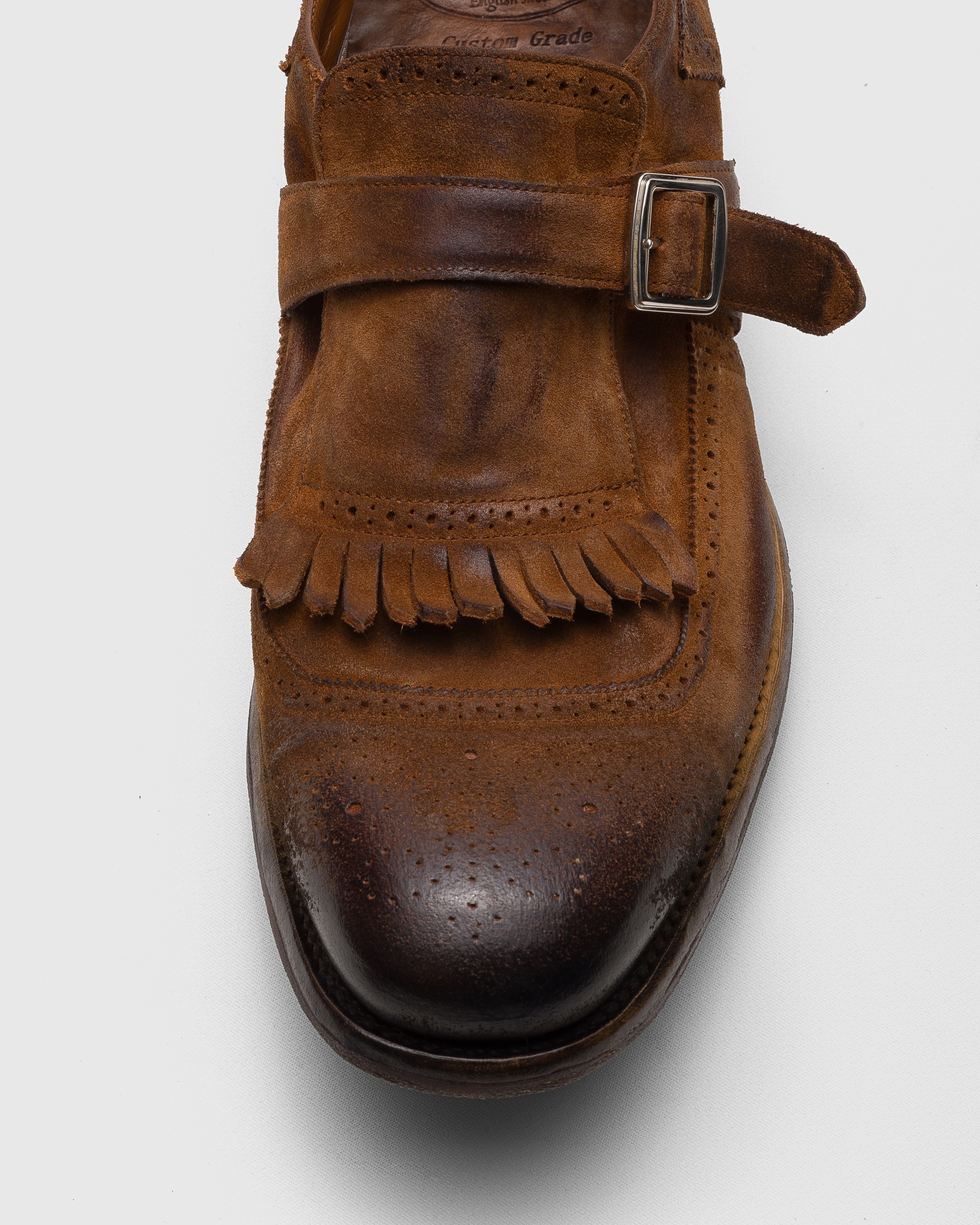 Vintage Suede Buckle Loafer - 3