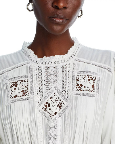 Vanessa Bruno Clay Lace Detail Cotton Midi Dress outlook