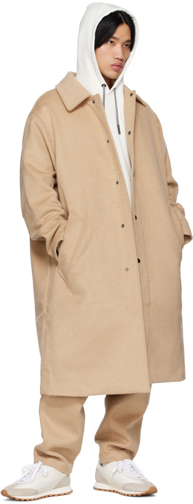 Double Face Coat With Patch Pockets 4