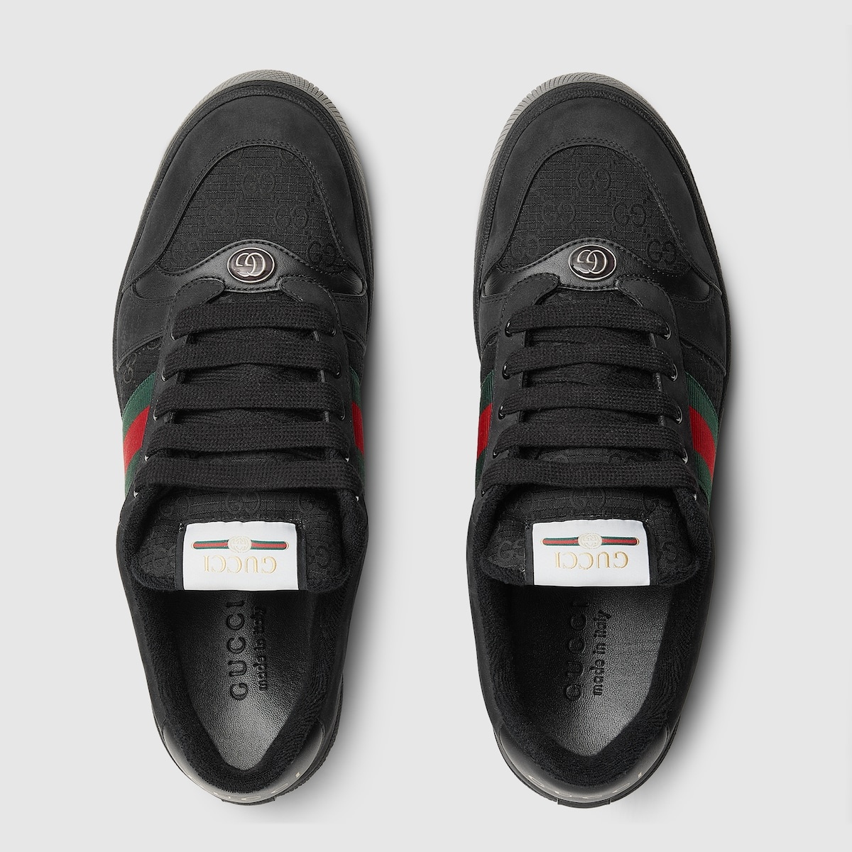 スニーカー GUCCI Men Sneakers 757892 AACAG1096 Black Men's Gucci Ace sneaker with Web in black leather | GUCCI® US