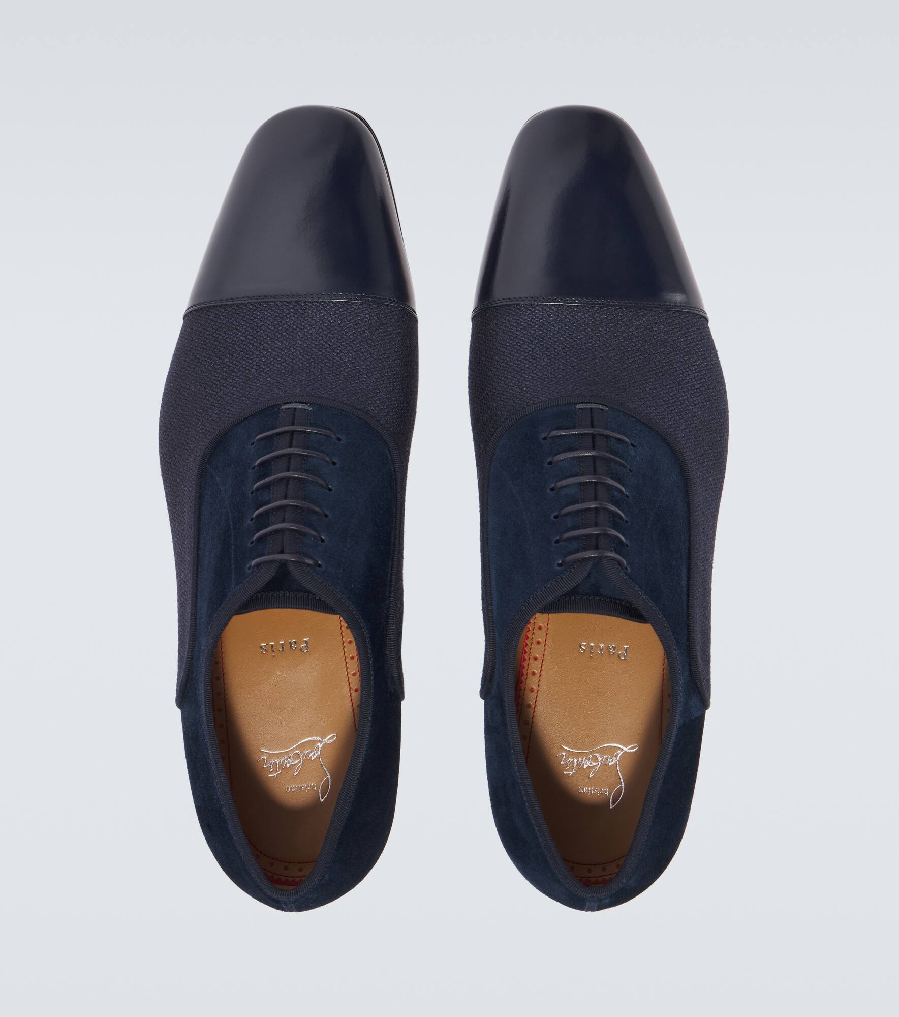 Greggo leather-trimmed Oxford shoes - 4