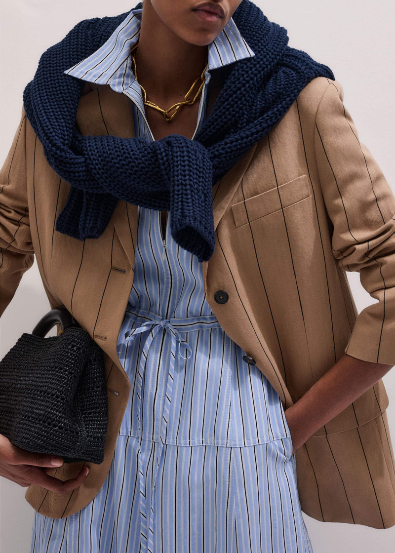 Zip Neck Shirt Dress 5