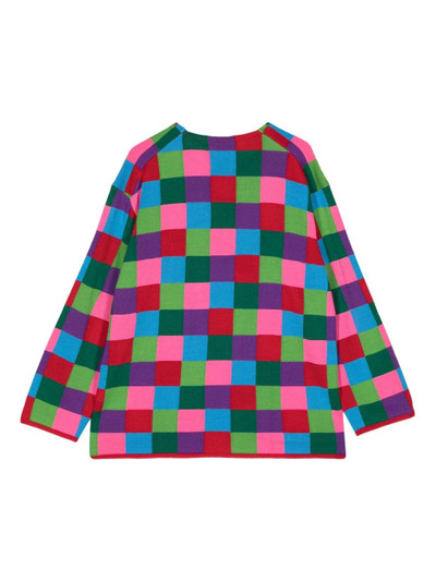Comme Des Garçons Infarsia Color Matching Knitted Top outlook