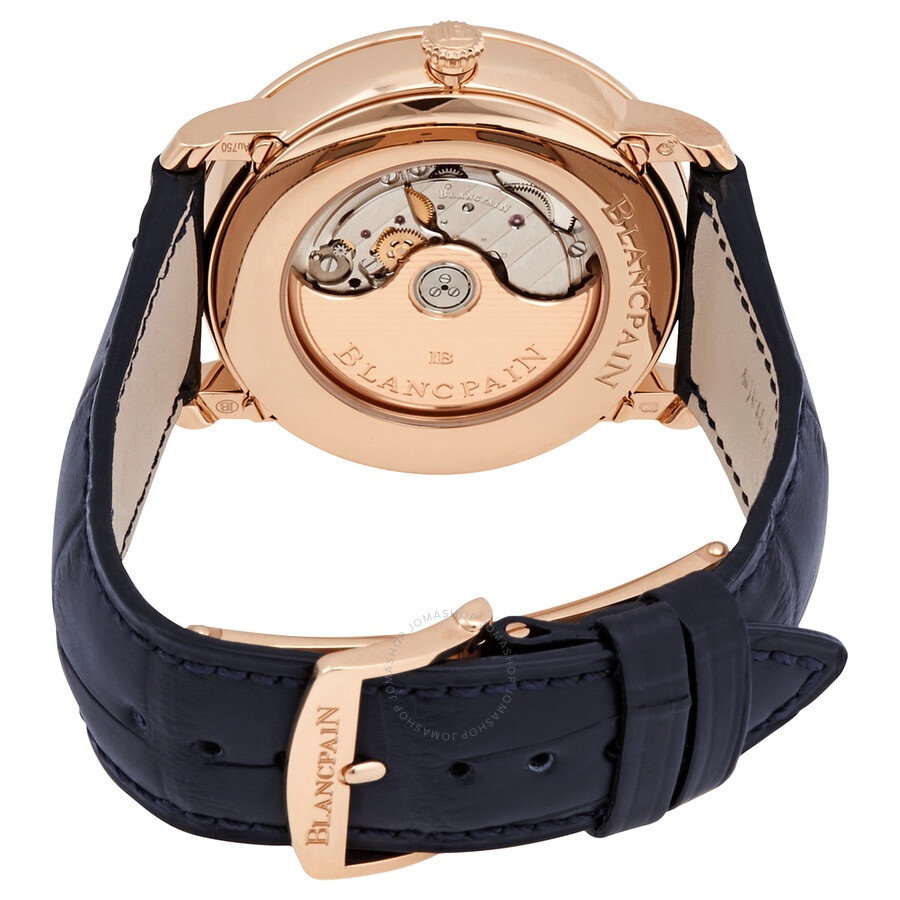 Blancpain Villeret Ultraplate Moonphase Automatic Blue Dial Men's Watch 6654 3640 55B - 3