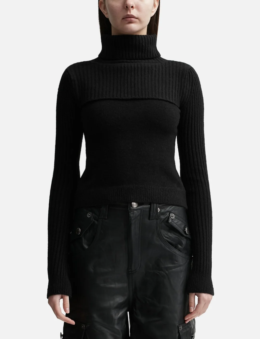 MISSED WOOL BOLERO TOP - 1