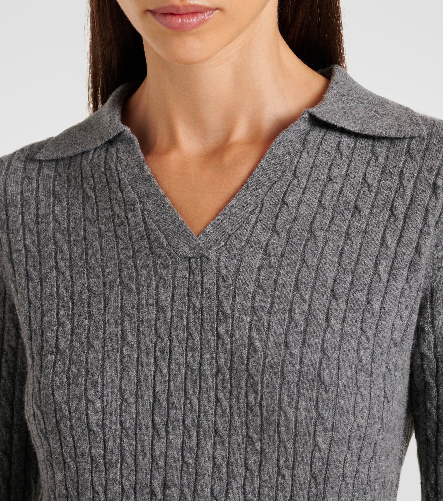 Gaia cashmere polo sweater - 5