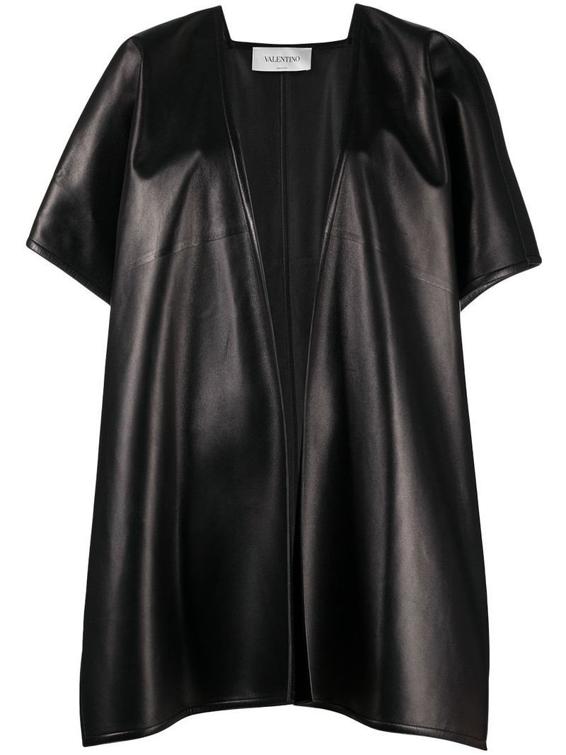 draped short-sleeve cape 1