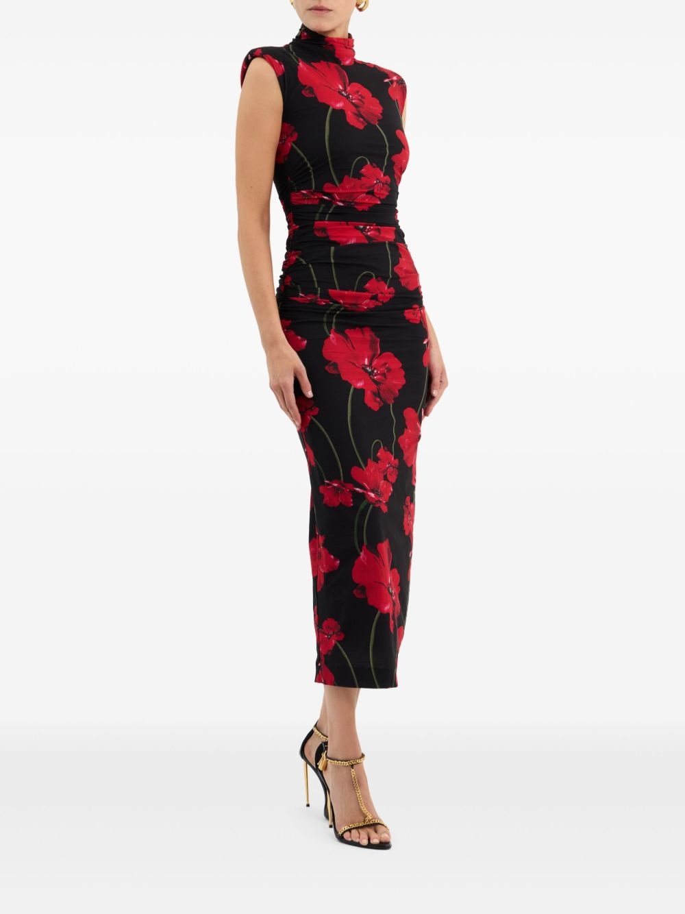 Poppy Fields midi dress - 3