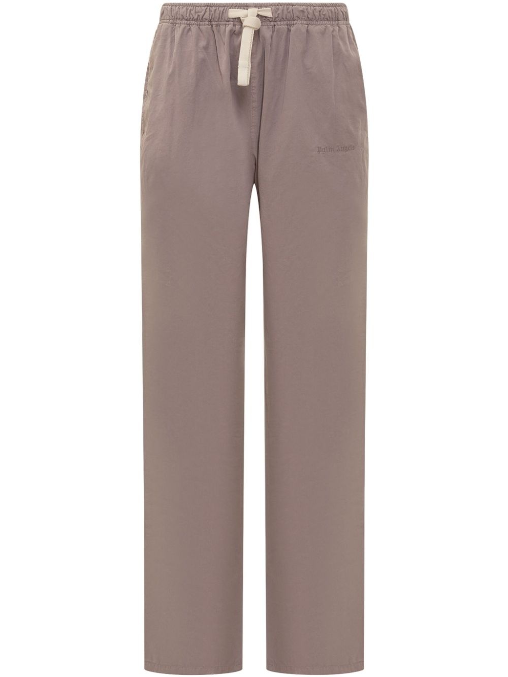 logo-embroidered trousers - 1