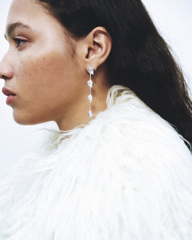 Completedworks Rhodium-Plated Silver and Cubic Zirconia Earrings outlook