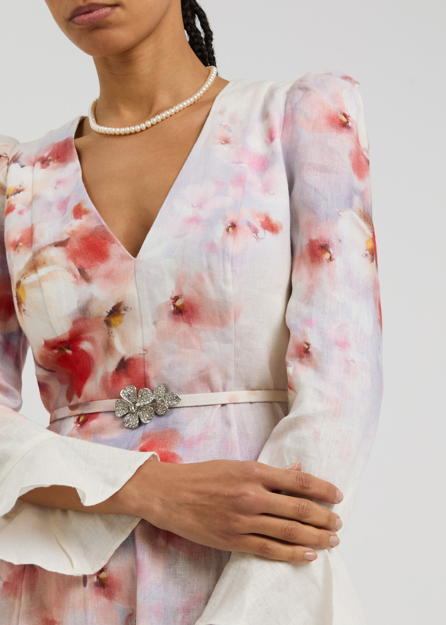 Zimmermann Crush Floral-print Linen Maxi Dress - 5