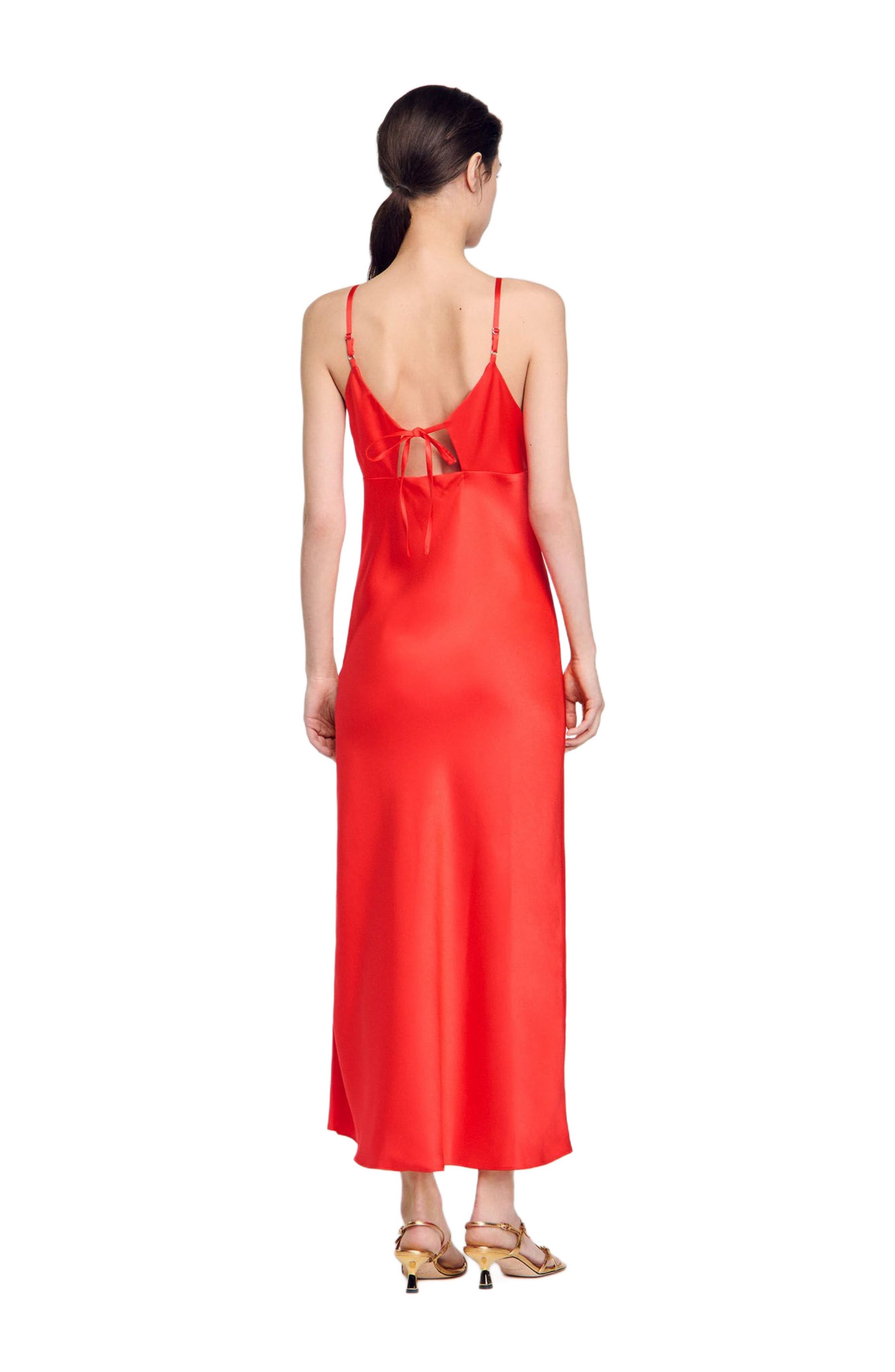 SANDRO Floaty dress with straps in Poppy at Nordstrom - 2