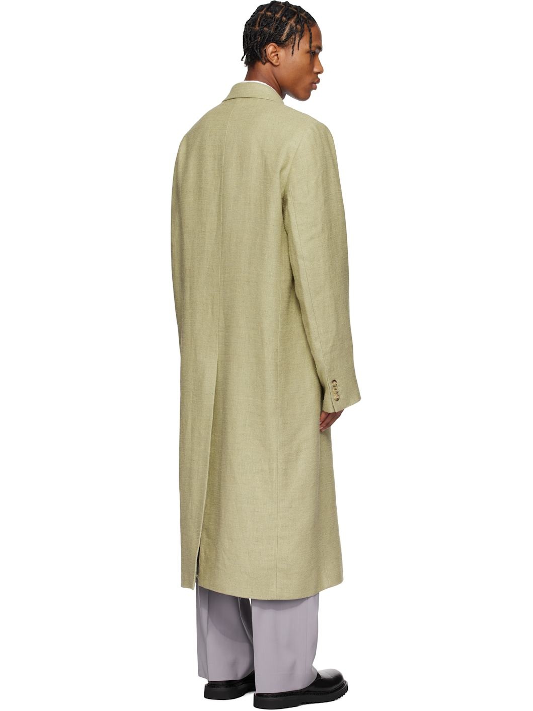 Beige Robe Coat - 3